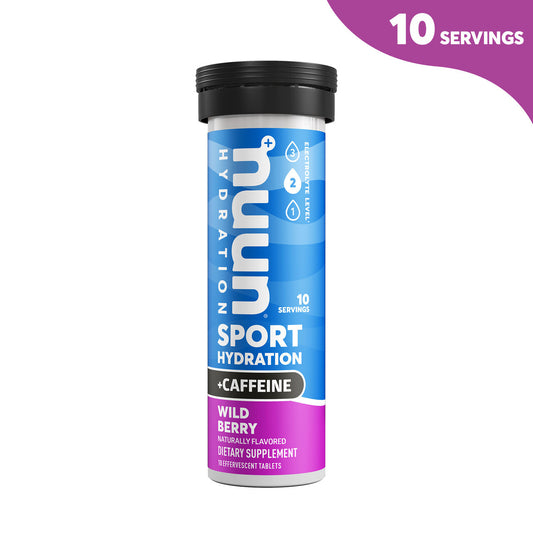 Nuun Active Hydration Energy: Hydrating Electrolyte Tablets, Wild Berry (8 tubes X 10 tablets )