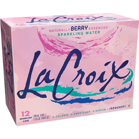 La Croix Berry Flavored  Sparkling Water (Two cases x 12 per case)