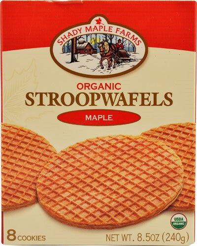 Shady Maple Farms Organic Maple Waffle Cookie (Case of 8)