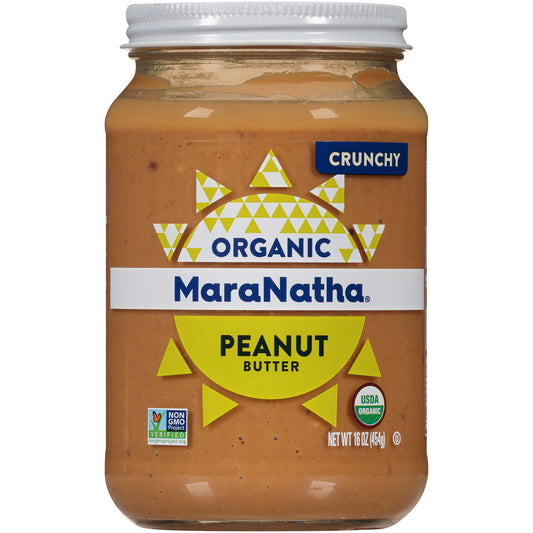 Maranatha Organic Peanut Butter No Stir Crunchy (6 jars x 16 OZ)