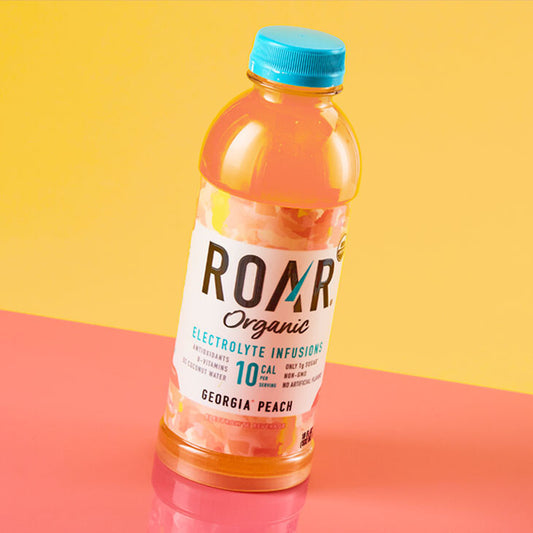 Roar Organic Brand Electrolyte Infused Georgia Peach Flavored (12 bottles)
