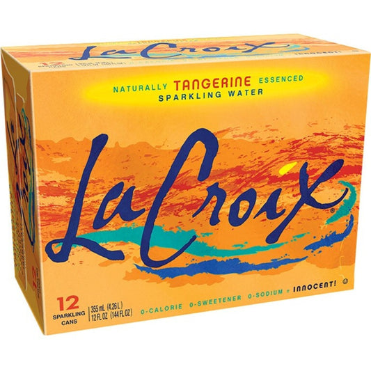 La Croix Tangerine Sparkling water (2 cases x 12 per pack )