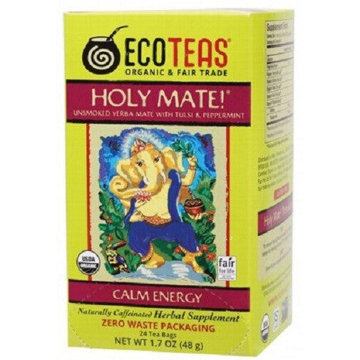 Eco Tea Holy Mate! Tea Bags 24 Bags per box (6 boxes total)