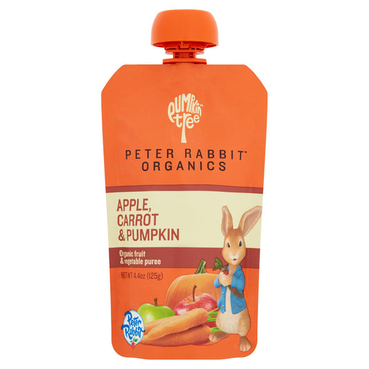 Peter Rabbit Organics Pumpkin Carrot & Apple Fruit Puree (10 pouches X 4.4 OZ)