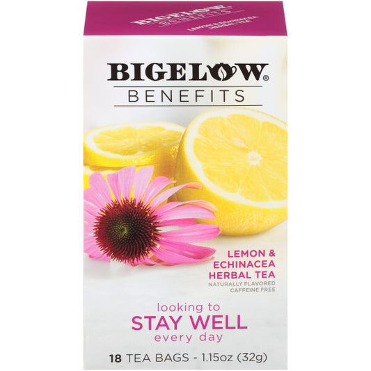 Bigelow Lemon and Echinacea (6 boxes x 18 bag )