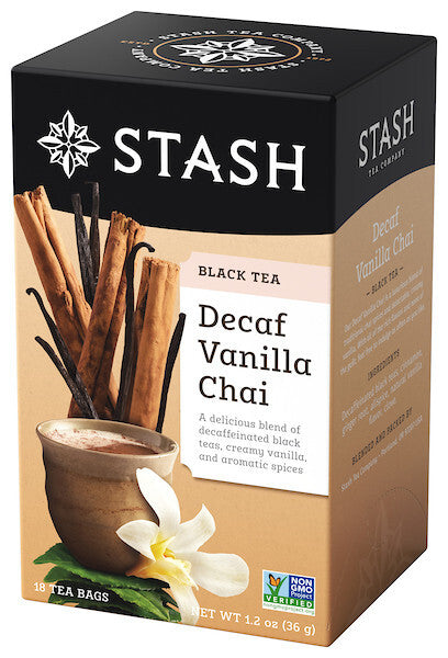 Stash Tea Decaf Van Chai (6 boxes x18 bags )