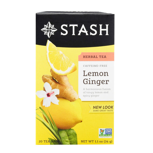 Stash Tea Lemon Ginger Tea (6 boxes x20 CT)