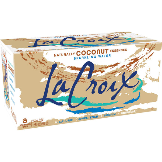 La Croix Coconut Sparkling Water (3 cases x 8 per case )