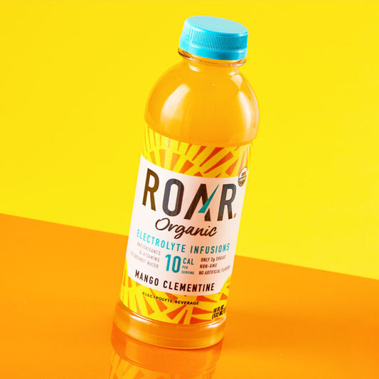 Roar Organics Brand Electrolyte Mango Clementine Flavor (12 bottles)