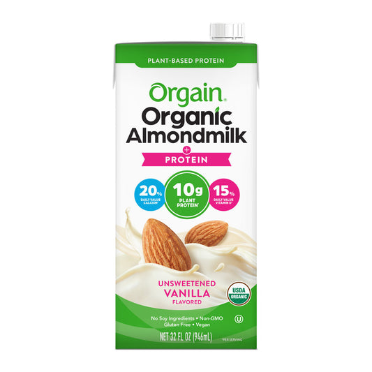 Orgain Brand Organic Almondmilk with Protein ( 6 containers  x 32 oz   )