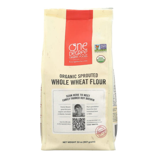 One Degree Brand Organic Whole Wheat Flour ( 6 bags x 32 oz   )