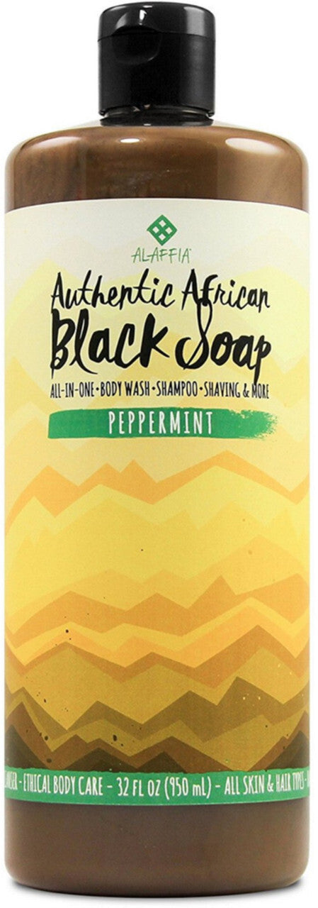 Alaffia Black Soap Peppermint ( 1 x 32 oz)