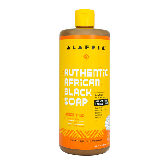 Alaffia Black Soap unscented ( 1 x 32 oz)