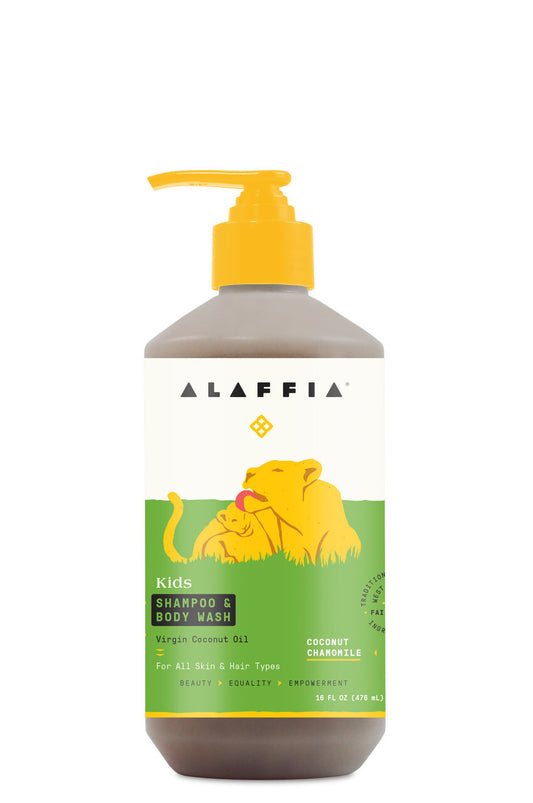 Alaffia Virgin Coconut Oil  Kids Shampoo and Body Wash ( 1 x 16 oz)