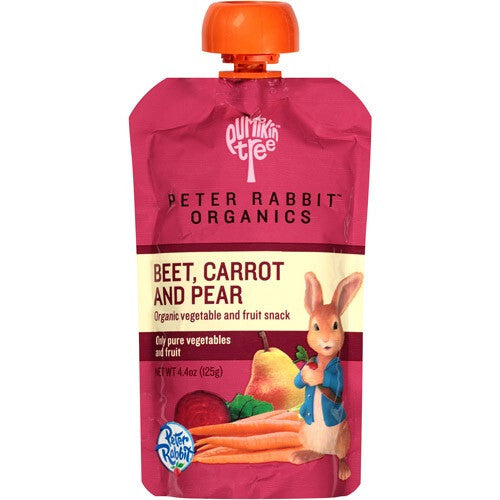 Peter Rabbit Organics Beet/Carrot/Pear Vegetable/Fruit Snacks (10 pouches X 4.4 OZ)