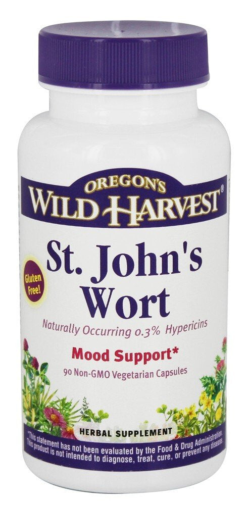 Oregon's Wild Harvest St. Johns Wort W/C (90 Veggie Capsules)