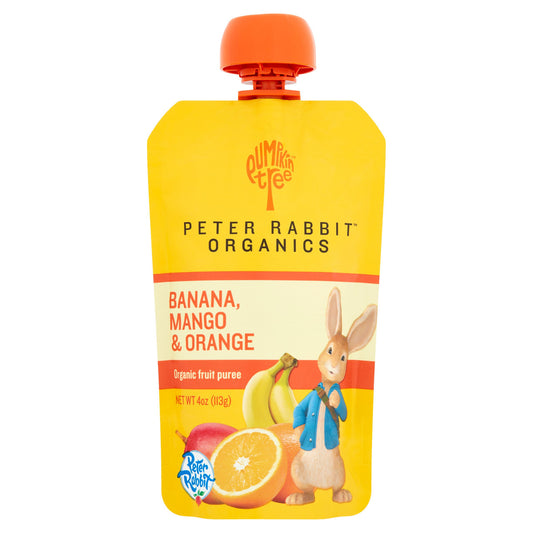 Peter Rabbit Organics Mango, Banana And Orange (10 pouches X 4.4 OZ)