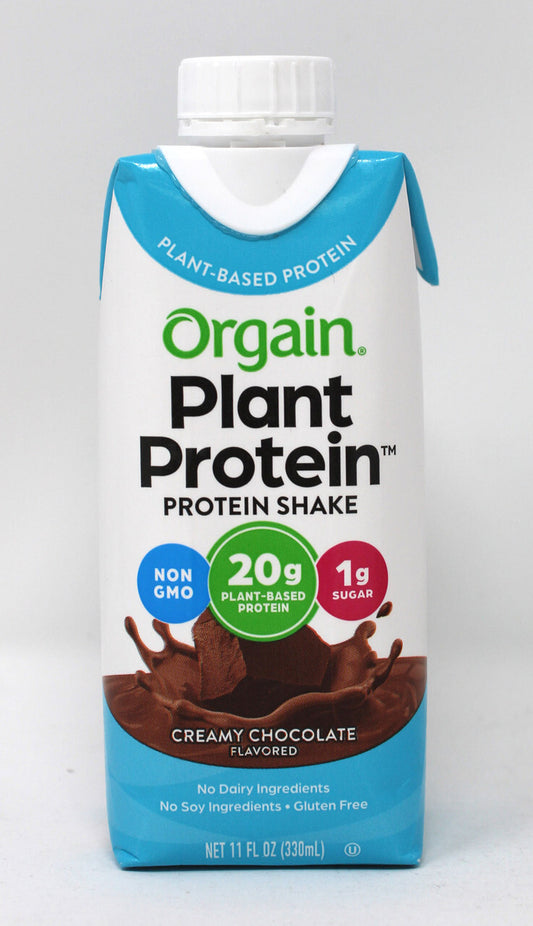 Orgain Plant Protein Chocolate Shake (12 bottlesx 11 oz)