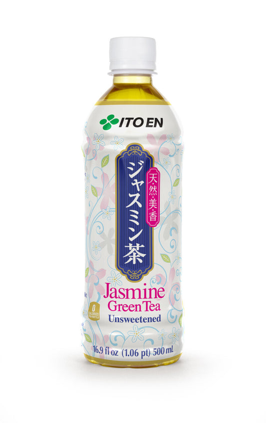 Ito En Jasmine Japanese Green Tea Unsweetened  (12 bottlesx16.9 Oz)