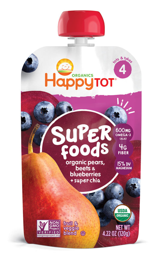 Happy Tots Blueberries/Pears/Beet Stage 4 (16x4.22OZ )