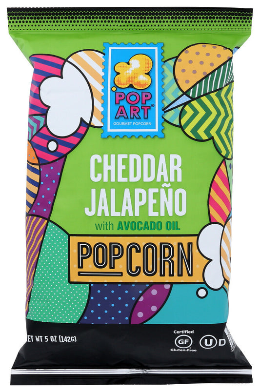Pop Art white cheddar jalapeno popcorn (9 bags x 5 oz)