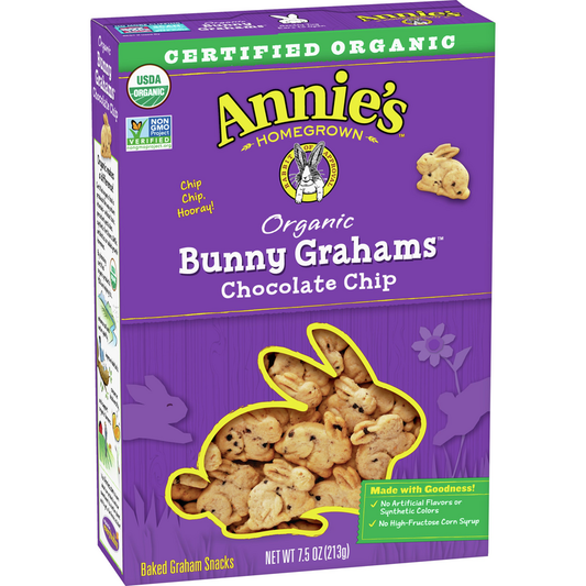 Organic Annie's chocolate chip bunny grahams ( 12 x 7.5 oz   )
