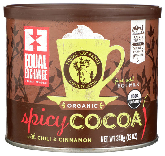 Equal Exchange Spicy Hot Cocoa Mix  6 containers x12 Oz