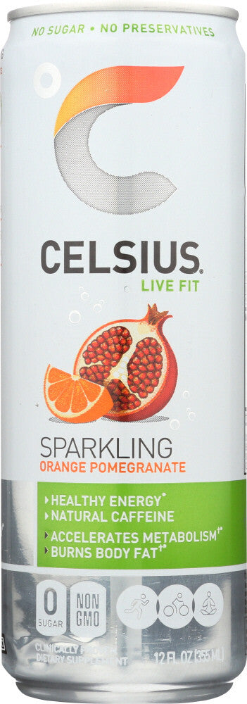 Celsius Sparkling Orange Pomegranate (12 x 12 oz)