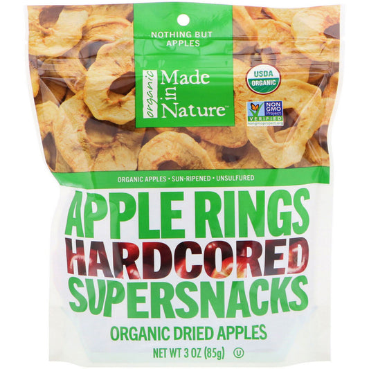 Organic Apple Rings Super Snacks (6 bags x 3 oz)