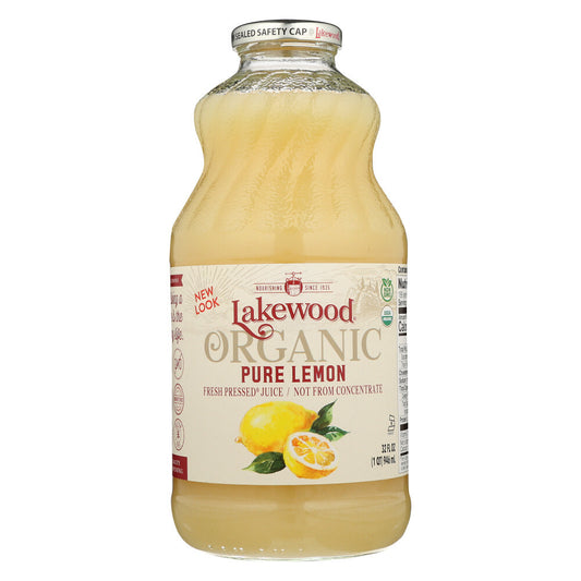 Organic Lakewood Pure lemon juice ( 6 bottles x 32 oz   )