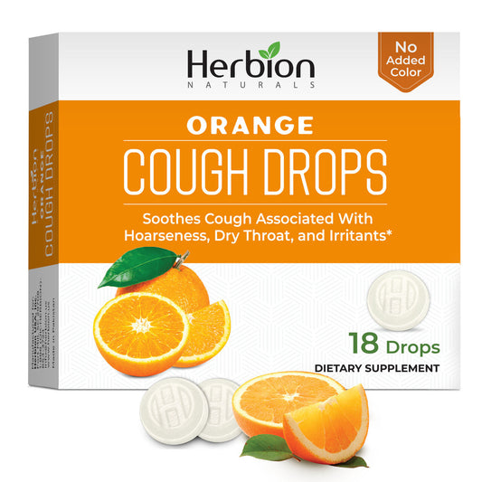 Herbian cough drops orange 18 ct