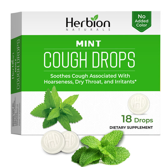 Herbian cough drops mint  18 ct