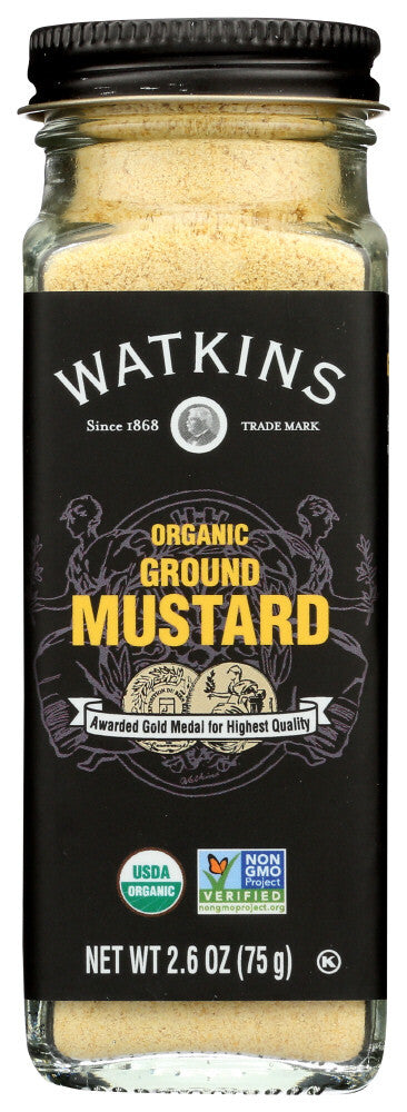 Organic Watkins brand ground mustard powder  ( 1 x 2.6 oz   )