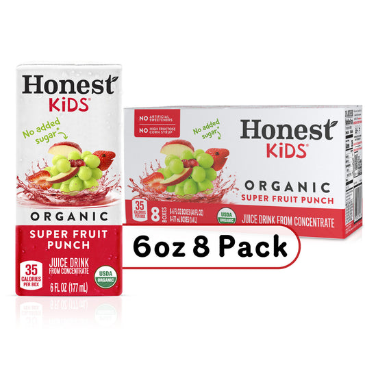 Organic Honest kids fruit punch ( 5 x 8 pack )