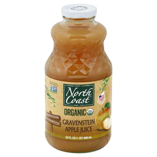 Organic North Coast Apple Juice Gravenstein ( 6 Bottles x 32 oz   )