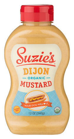 Organic Suzies mustard dijon ( 6 x 12 oz   )