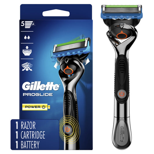 Gillette ProGlide Power Men's Razor Handle and 1 Blade Refill