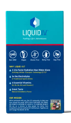 Liquid I.V. Hydration Multiplier Electrolyte Powder Packet Drink Mix;  Strawberry;  6 Ct