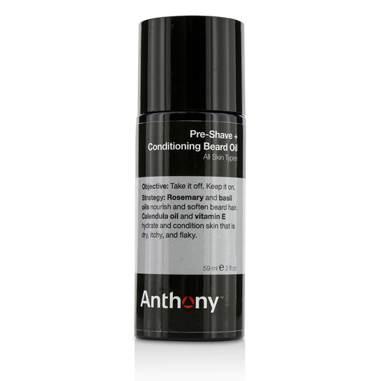 ANTHONY - Logistics For Men Pre-Shave + Conditioning Beard Oil - For All Skin Types 961610 59ml/2oz